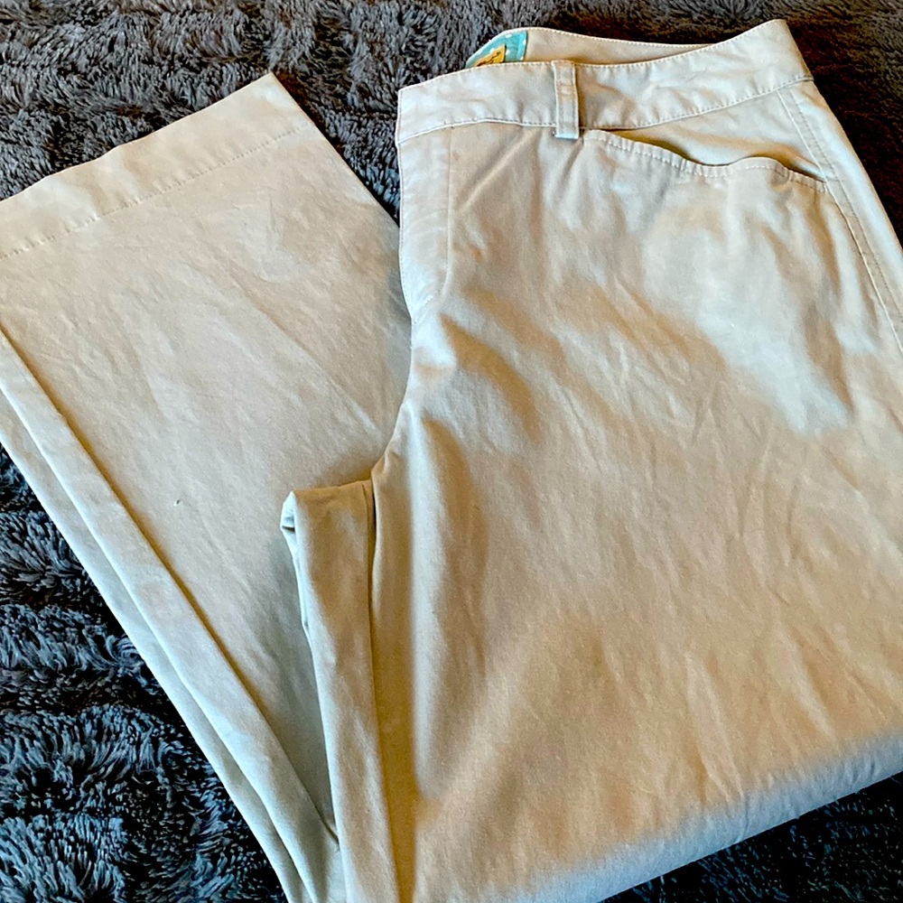 Eddie Bauer tan ankle pants size 10